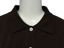 画像をギャラリービューアに読み込む, 極美品 MIUMIU ミュウミュウ レイヤードカットソー ポロシャツ MJL069 S000 15WH ブラウン サイズ M 中古 4b010219