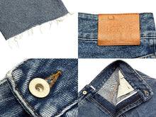 画像をギャラリービューアに読み込む, LOEWE ロエベ アナグラム ロゴ レザーパッチ ショートパンツ S359Y11XB9 ブルー 青 コットン サイズ 40 良品 中古 4b010221