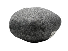 画像をギャラリービューアに読み込む, 新品同様 MIUMIU ミュウミュウ シェブロン ベレー帽 ハンティングキャップ ロゴ 5HC075 ウール グレー ホワイト サイズS 中古 4b010223