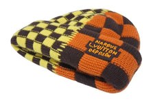 画像をギャラリービューアに読み込む, 極美品 LOUIS VUITTON ルイヴィトン ダミエ ポップ スプリット ビーニー M7362A イエロー レッド ウール 中古 4b010224