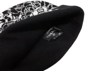 画像をギャラリービューアに読み込む, CHANEL シャネル ニットキャップ ビーニー カメリア AA9508B14321 ココマーク カシミヤ シルク ブラック 美品 中古 4b010225