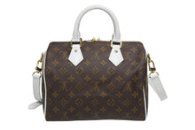 画像をギャラリービューアに読み込む, 極美品 LOUIS VUITTON ルイヴィトン スピーディ バンドリエール25 ハンドバッグ M20754 モノグラム ブラウン ホワイト 中古 4b010227