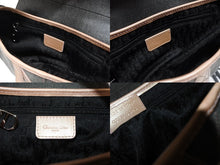 画像をギャラリービューアに読み込む, Christian Dior クリスチャンディオール デニム サドルバッグ ワンショルダーバッグ レザー グレー ピンク ジョンガリアーノ期 中古 美品 4b010230