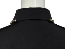 画像をギャラリービューアに読み込む, 極美品 Valentino ヴァレンチノ 襟ロック スタッズ ナイロンジャケット ブラック ナイロン サイズ 48 ブラック金具 中古 4b010237