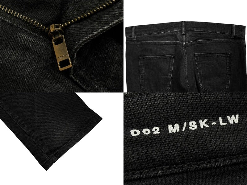 SAINT LAURENT Saint Laurent Denim Pants Bottoms Size 34 Black 525173 Cotton Good Condition Used 4b010239