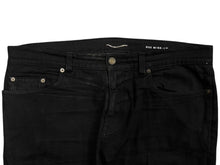 画像をギャラリービューアに読み込む, SAINT LAURENT サンローラン デニムパンツ ボトム 4b010240 ブラック 黒 コットン ポリウレタン 美品 中古 4b010240