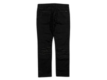 画像をギャラリービューアに読み込む, SAINT LAURENT サンローラン デニムパンツ ボトムス 622876 ブラック 黒 コットン レーヨン ポリウレタン 中古 4b010241