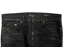 画像をギャラリービューアに読み込む, SAINT LAURENT サンローラン デニムパンツ ボトムス 622876 ブラック 黒 コットン レーヨン ポリウレタン 中古 4b010241