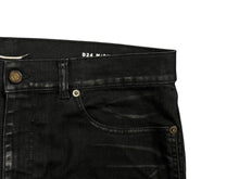 画像をギャラリービューアに読み込む, SAINT LAURENT サンローラン デニムパンツ ボトムス 622876 ブラック 黒 コットン レーヨン ポリウレタン 中古 4b010241