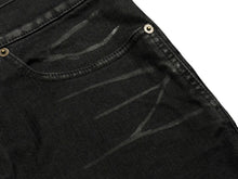 画像をギャラリービューアに読み込む, SAINT LAURENT サンローラン デニムパンツ ボトムス 622876 ブラック 黒 コットン レーヨン ポリウレタン 中古 4b010241