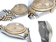 画像をギャラリービューアに読み込む, ROLEX ロレックス デイトジャスト 16233 時計 T盤 コンビ イエローゴールド文字盤 中古 4b010258