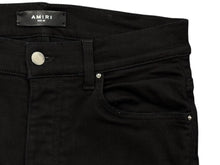 画像をギャラリービューアに読み込む, AMIRI アミリ スキニー デニム ダメージパンツ ブラック 黒 コットン ポリエステル 30 RN150712 良品 中古 4b010260