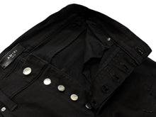 画像をギャラリービューアに読み込む, AMIRI アミリ スキニー デニム ダメージパンツ ブラック 黒 コットン ポリエステル 30 RN150712 良品 中古 4b010260