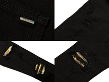 画像をギャラリービューアに読み込む, AMIRI アミリ スキニー デニム ダメージパンツ ブラック 黒 コットン ポリエステル 30 RN150712 良品 中古 4b010260