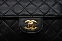 画像をギャラリービューアに読み込む, CHANEL シャネル マトラッセ25 Wフラップ Wチェーンショルダーバッグ 0番台 ラムスキン ココマーク ブラック ゴールド金具 美品 中古 4b010262
