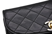 Load image into Gallery viewer, CHANEL シャネル パリ限定 ミニマトラッセ Wチェーン 23cm ショルダーバッグ ラウンド型 ブラック 美品 中古 4b010263