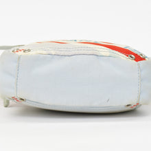 画像をギャラリービューアに読み込む, CHANEL シャネル ココマーク スポーツライン ミニショルダーバッグ ポーチ 10番台 レッド ホワイト ライトブルー キャンバス 良品 中古 4b010267
