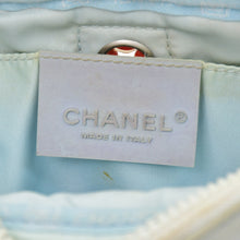 画像をギャラリービューアに読み込む, CHANEL シャネル ココマーク スポーツライン ミニショルダーバッグ ポーチ 10番台 レッド ホワイト ライトブルー キャンバス 良品 中古 4b010267