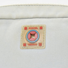 画像をギャラリービューアに読み込む, CHANEL シャネル ココマーク スポーツライン ミニショルダーバッグ ポーチ 10番台 レッド ホワイト ライトブルー キャンバス 良品 中古 4b010267