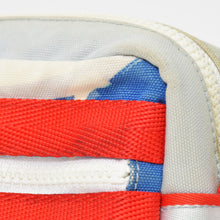 画像をギャラリービューアに読み込む, CHANEL シャネル ココマーク スポーツライン ミニショルダーバッグ ポーチ 10番台 レッド ホワイト ライトブルー キャンバス 良品 中古 4b010267