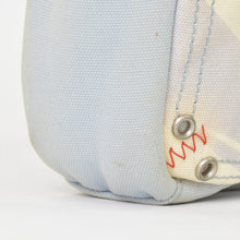 画像をギャラリービューアに読み込む, CHANEL シャネル ココマーク スポーツライン ミニショルダーバッグ ポーチ 10番台 レッド ホワイト ライトブルー キャンバス 良品 中古 4b010267