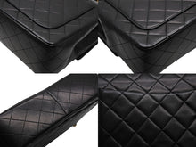 Load image into Gallery viewer, 極美品 CHANEL シャネル マトラッセ25 Wフラップ Wチェーンショルダーバッグ 14番台 ラムスキン シルバー金具 中古 4b010268