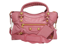 画像をギャラリービューアに読み込む, BALENCIAGA バレンシアガ ザ ジャイアント シティ ハンドバッグ 002123 ピンク 美品 中古 4b010272