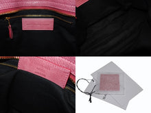 画像をギャラリービューアに読み込む, BALENCIAGA バレンシアガ ザ ジャイアント シティ ハンドバッグ 002123 ピンク 美品 中古 4b010272