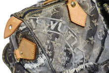 画像をギャラリービューアに読み込む, LOUIS VUITTON ルイヴィトン スピーディ30 ハンドバッグ M95381 モノグラム デニム パッチワーク ゴールド金具 良品 中古 4b010276