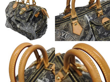 画像をギャラリービューアに読み込む, LOUIS VUITTON ルイヴィトン スピーディ30 ハンドバッグ M95381 モノグラム デニム パッチワーク ゴールド金具 良品 中古 4b010276