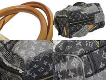 画像をギャラリービューアに読み込む, LOUIS VUITTON ルイヴィトン スピーディ30 ハンドバッグ M95381 モノグラム デニム パッチワーク ゴールド金具 良品 中古 4b010276