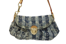 画像をギャラリービューアに読み込む, LOUIS VUITTON ルイヴィトン ミニプリーティ レイエ ワンショルダーバッグ M95333 モノグラム デニム ブルー 美品 中古 4b010278