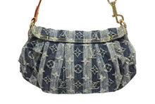 画像をギャラリービューアに読み込む, LOUIS VUITTON ルイヴィトン ミニプリーティ レイエ ワンショルダーバッグ M95333 モノグラム デニム ブルー 美品 中古 4b010278