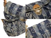 画像をギャラリービューアに読み込む, LOUIS VUITTON ルイヴィトン ミニプリーティ レイエ ワンショルダーバッグ M95333 モノグラム デニム ブルー 美品 中古 4b010278