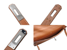 画像をギャラリービューアに読み込む, 極美品 HERMES エルメス KELLY CUT ケリーカット ハンドバッグ ヴォースイフト ゴールド シルバー金具 C刻印 中古 4b010279