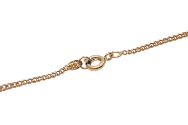 CHANEL シャネル ココマーク ネックレス 重量約6.2g 01A刻印 全長約43.5cm GP メタル ラインストーン ゴールド ブラック 美品 中古 4b010287