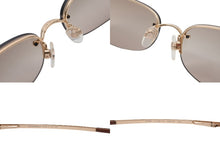 Load image into Gallery viewer, 極美品 CHANEL シャネル リムレス サングラス メガネ 4099 イタリア製 メタル ブラウン ゴールド金具 サイズ55◻︎16 中古 4b010291