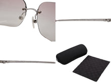 Load image into Gallery viewer, 極美品 CHANEL シャネル リムレス サングラス メガネ ラインストーン ココマーク メタル ラインストーン 62◻︎17 ピンク シルバー金具 中古 4b010292
