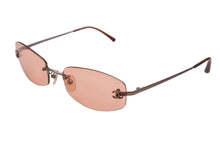 Load image into Gallery viewer, 極美品 CHANEL シャネル ココマーク リムレス サングラス 4002 イタリア製 メタル ブラウン ピンクゴールド金具 サイズ54◻︎19 中古 4b010293