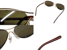 画像をギャラリービューアに読み込む, 極美品 CHANEL シャネル リムレス サングラス 4020 イタリア製 メタル グリーン ゴールド金具 サイズ61◻︎15 中古 4b010294