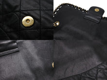 画像をギャラリービューアに読み込む, CHANEL シャネル マトラッセ チェーンアラウンド ショルダーバッグ 16番台 ココマーク カーフスキン ブラック ゴールド金具 美品 中古 4b010296