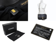 画像をギャラリービューアに読み込む, CHANEL シャネル マトラッセ チェーンアラウンド ショルダーバッグ 16番台 ココマーク カーフスキン ブラック ゴールド金具 美品 中古 4b010296