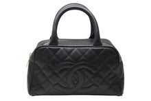 Load image into Gallery viewer, 極美品 CHANEL シャネル ハンドバッグ ミニボストンバッグ A20996 9番台 ココマーク キャビアスキン ブラック 中古 4b010297