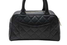 Load image into Gallery viewer, 極美品 CHANEL シャネル ハンドバッグ ミニボストンバッグ A20996 9番台 ココマーク キャビアスキン ブラック 中古 4b010297