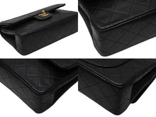 Load image into Gallery viewer, CHANEL シャネル マトラッセ23 Wフラップ Wチェーンショルダーバッグ 1番台 ラムスキン ココマーク ブラック 美品 中古 4b010298