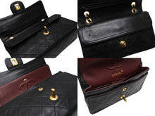 Load image into Gallery viewer, CHANEL シャネル マトラッセ23 Wフラップ Wチェーンショルダーバッグ 1番台 ラムスキン ココマーク ブラック 美品 中古 4b010298