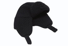 画像をギャラリービューアに読み込む, 新品未使用 CHANEL シャネル ココ ネージュ フライトキャップ パイロットキャップ ブラック 25年フェイクファー スウェード 中古 4b010303