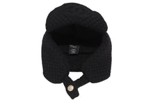 画像をギャラリービューアに読み込む, 新品未使用 CHANEL シャネル ココ ネージュ フライトキャップ パイロットキャップ ブラック 25年フェイクファー スウェード 中古 4b010303