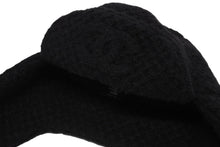画像をギャラリービューアに読み込む, 新品未使用 CHANEL シャネル ココ ネージュ フライトキャップ パイロットキャップ ブラック 25年フェイクファー スウェード 中古 4b010303