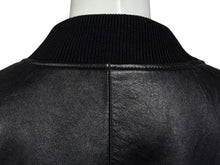 画像をギャラリービューアに読み込む, 極美品 PRADA プラダ 21AW Nappa Leather Bomber Jacket ボンバージャケット MA-1 UPW399 ナッパレザー ブラック 中古 4b010304